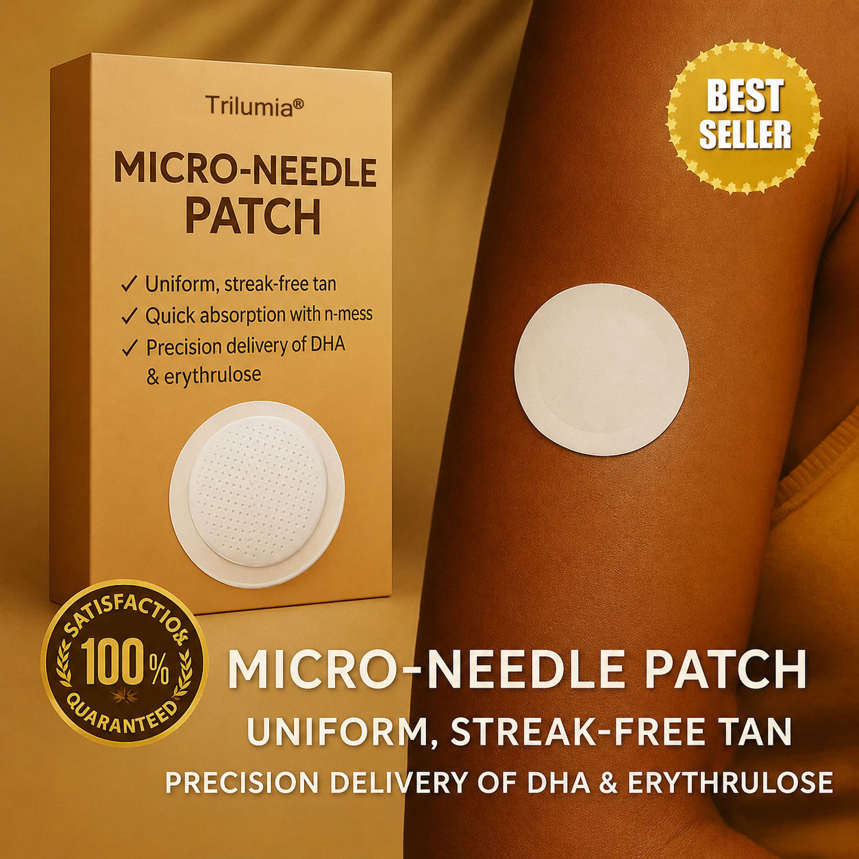 𝗨𝗽 𝘁𝗼 𝟴𝟱% 𝗢𝗙𝗙 𝗧𝗿𝗶𝗹𝘂𝗺𝗶𝗮® 𝗦𝘂𝗻𝗙𝗿𝗲𝗲 𝗧𝗮𝗻𝗻𝗶𝗻𝗴 𝗣𝗮𝘁𝗰𝗵 🤎 𝗨𝗩-𝗙𝗿𝗲𝗲 𝗚𝗼𝗹𝗱𝗲𝗻 𝗕𝗿𝗼𝗻𝘇𝗲✨ 𝟭𝟰-𝗗𝗮𝘆 𝗡𝗮𝘁𝘂𝗿𝗮𝗹 𝗚𝗹𝗼𝘄