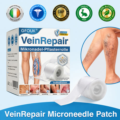 👨‍⚕️✅💙GFOUK® VeinRepair Microneedle Patch Roll⚡Instant Relief, Long-Term Results