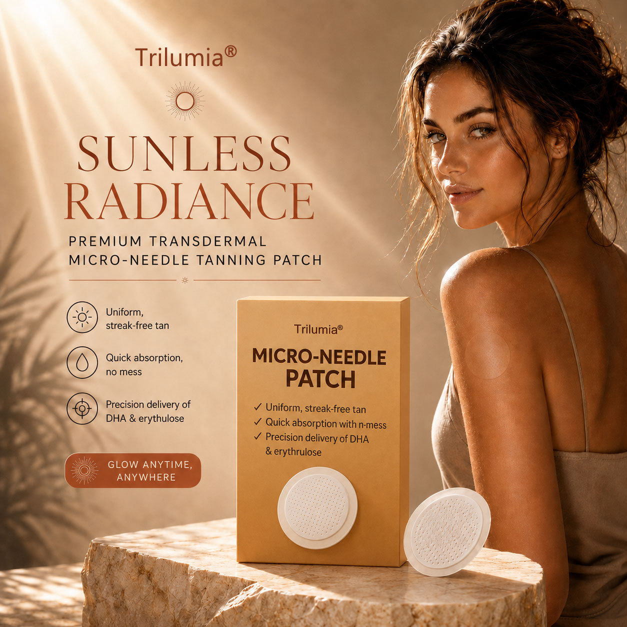 𝗨𝗽 𝘁𝗼 𝟴𝟱% 𝗢𝗙𝗙 𝗧𝗿𝗶𝗹𝘂𝗺𝗶𝗮® 𝗦𝘂𝗻𝗙𝗿𝗲𝗲 𝗧𝗮𝗻𝗻𝗶𝗻𝗴 𝗣𝗮𝘁𝗰𝗵 🤎 𝗨𝗩-𝗙𝗿𝗲𝗲 𝗚𝗼𝗹𝗱𝗲𝗻 𝗕𝗿𝗼𝗻𝘇𝗲✨ 𝟭𝟰-𝗗𝗮𝘆 𝗡𝗮𝘁𝘂𝗿𝗮𝗹 𝗚𝗹𝗼𝘄