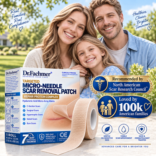 Dr.Fachmer® 👩‍⚕️Bio-Regenerative Micro-Needle Scar Patch –Repair Protein Silicone Scar Care for C-Section & Post-Surgical Scars